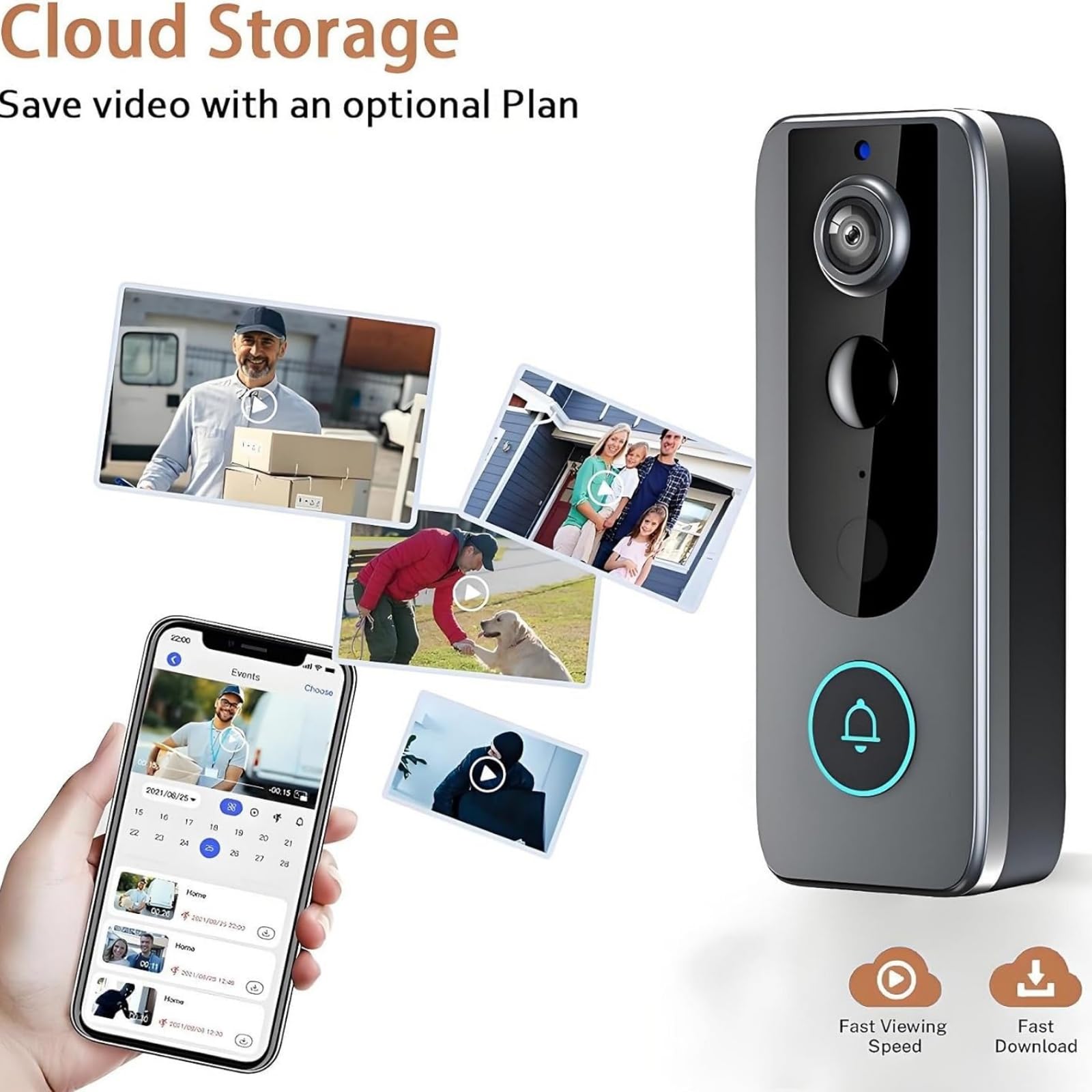Amazon.com: Guardianbell Pro – Smart WiFi Doorbell & Security Cam